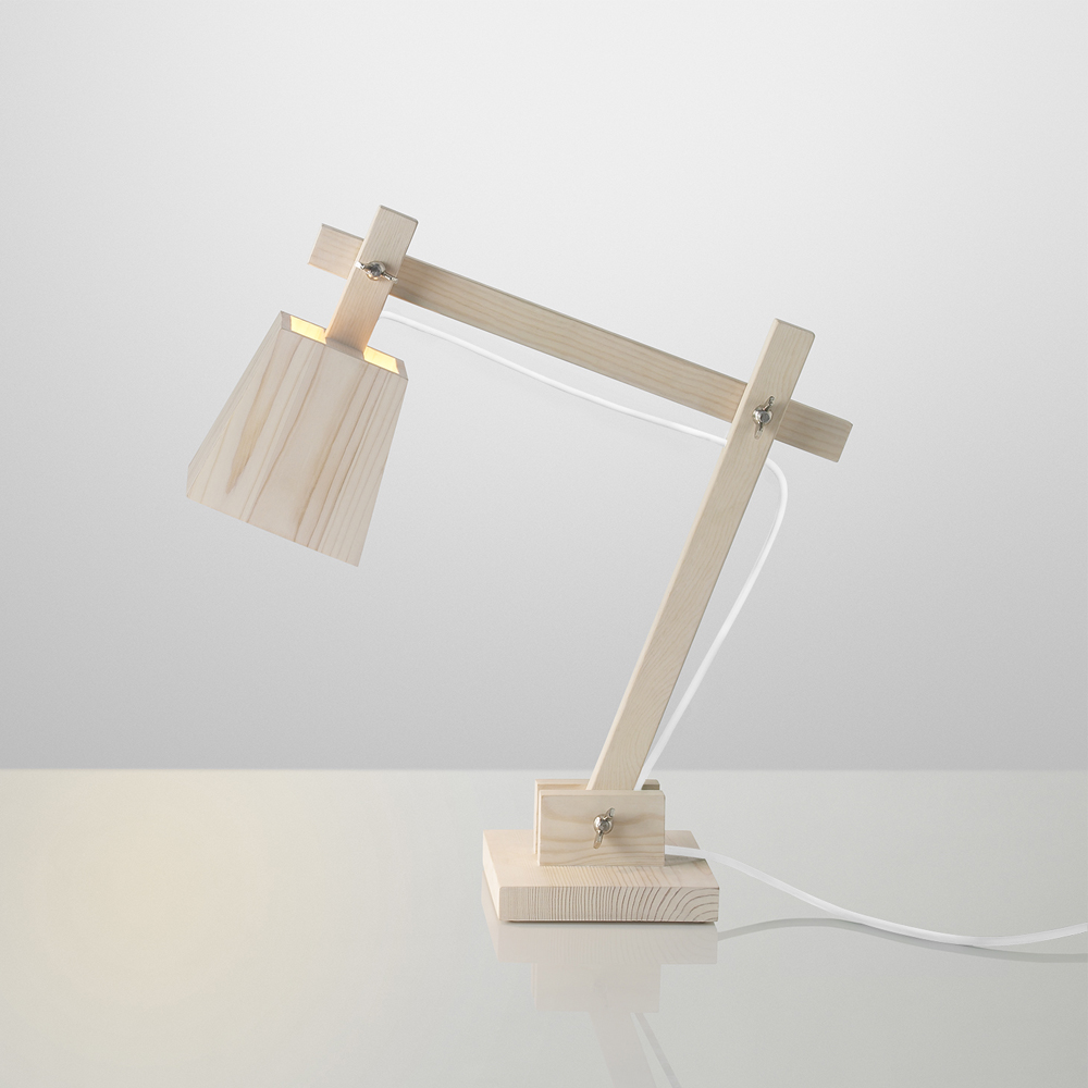 Lampe De Bureau En Bois