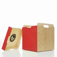 Coffre de rangement et tabouret M3 Box - Rouge