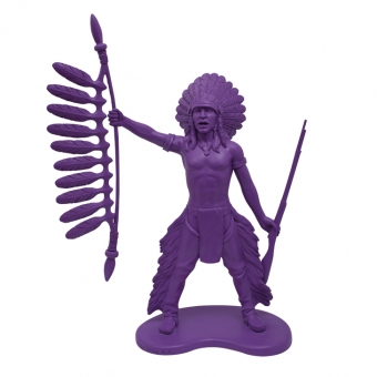 Statuette Indien - Violet