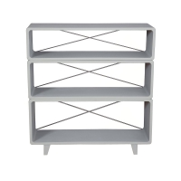 Bibliothèque Millefeuille Gris Clair