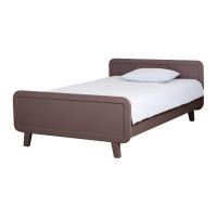 Lit enfant rond Chocolat - 120 x 200 cm