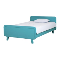 Lit enfant rond Turquoise - 120 x 200 cm