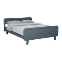 Lit enfant rond Gris Souris - 140 x 200 cm