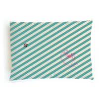 Coussin rayé chaton