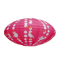 Lampe japonaise ovale Oiseaux