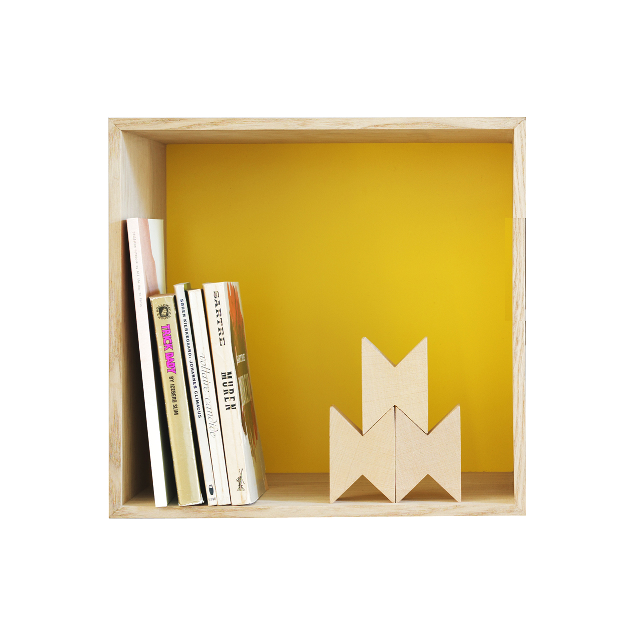 Etagère mini stacked m frêne/jaune muuto pour chambre enfant ...