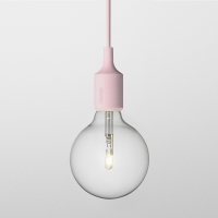 Suspension E27 - Rose poudré