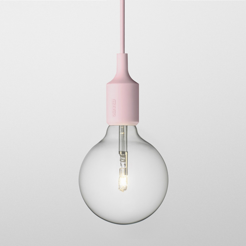 Suspension e27 rose poudré muuto pour chambre enfant les ...