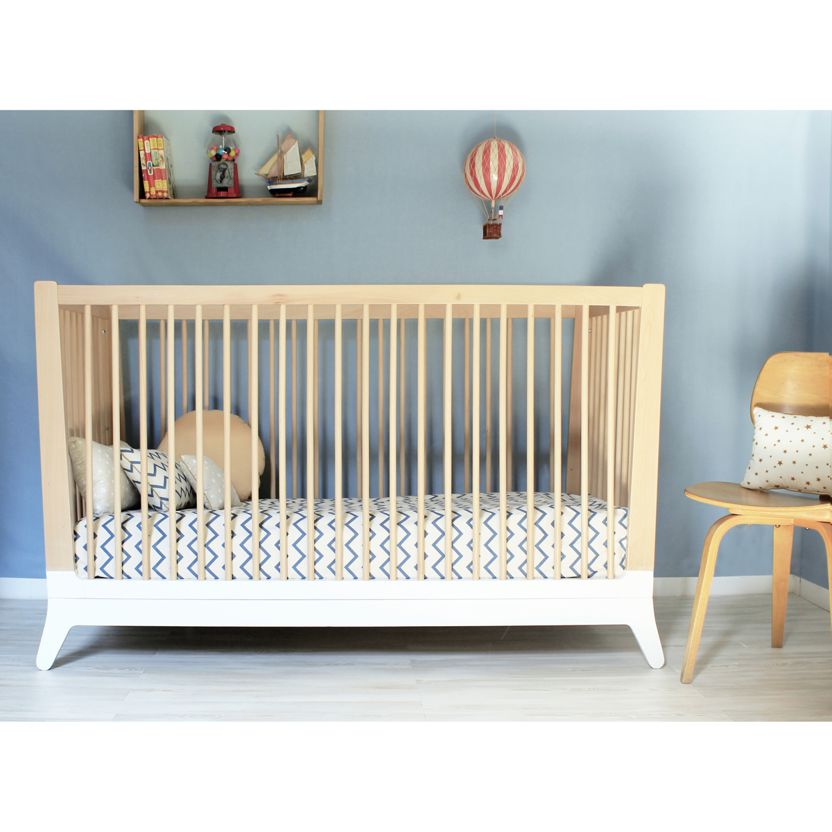 Lit bébé blanc nobodinoz pour chambre enfant les enfants du design