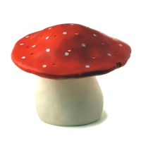 Lampe Champignon - Rouge