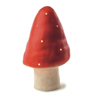 Petite Lampe Champignon - Rouge