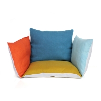 Coussin d'assise bébé en lin - Multicolore