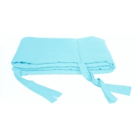 Tour de lit en lin - Bleu clair