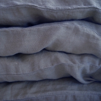 Housse de couette en lin - Gris Bleu