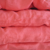 Housse de couette en lin - Rose