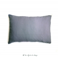 Taie d'oreiller en lin - Gris Bleu