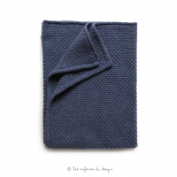 Plaid bébé tricoté Jeans