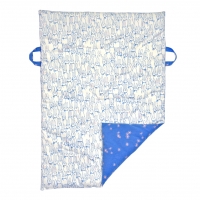 Tapis de Jeux Lapins/Etoiles - Bleu
