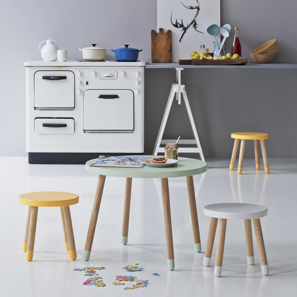 Tabouret enfant rose poudré flexa play pour chambre enfant les ...
