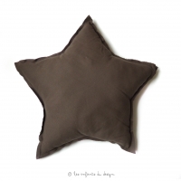 Coussin Etoile Chocolat
