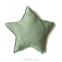 Coussin Etoile Tilleul