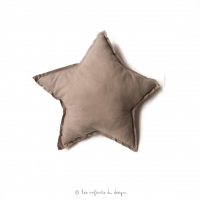 Mini Coussin Etoile Beige