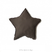 Mini Coussin Etoile Chocolat
