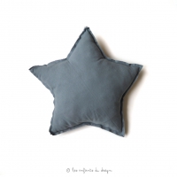 Mini Coussin Etoile Denim