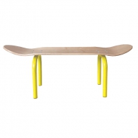 Banc Skate Naturel - Pieds Jaune