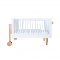 Lit bébé design Zebra 02 avec kit de conversion