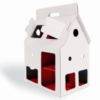Maison de poupée en carton Mobile Home - Blanc