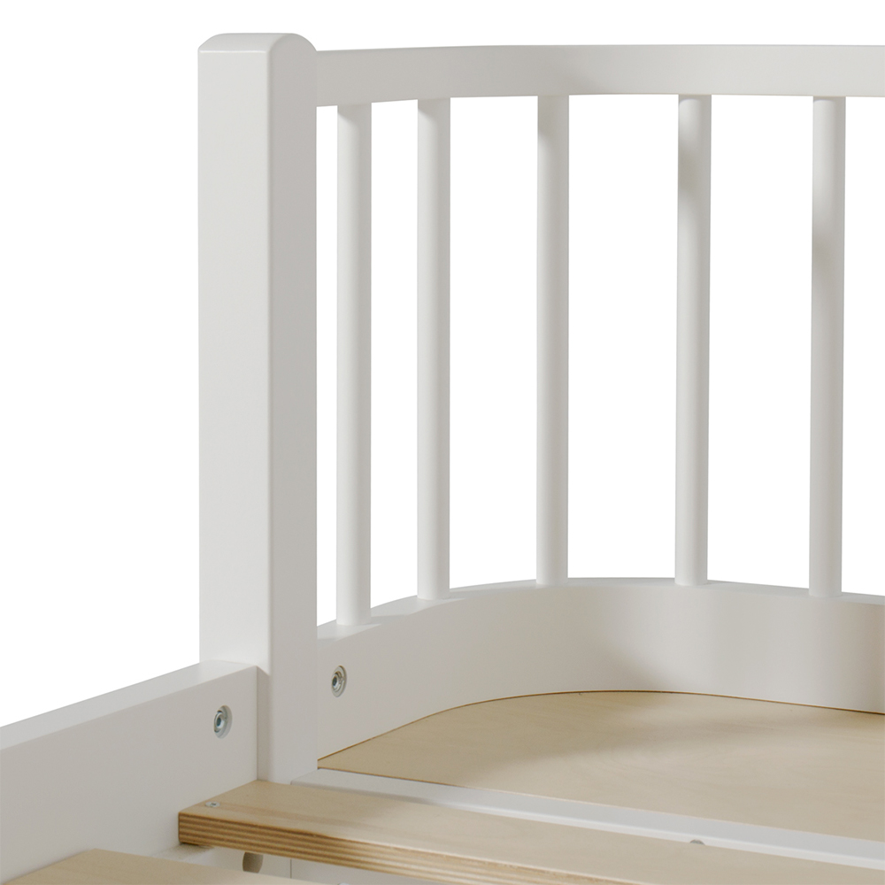Lit banquette wood blanc oliver furniture pour chambre enfant ...
