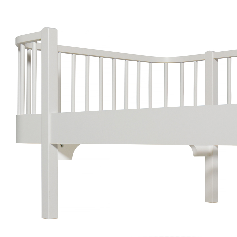 Lit banquette wood blanc oliver furniture pour chambre enfant ...