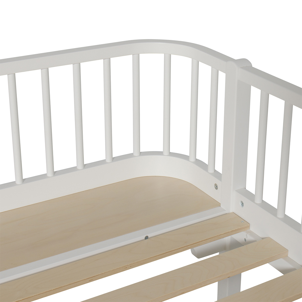 Lit banquette wood blanc oliver furniture pour chambre enfant ...