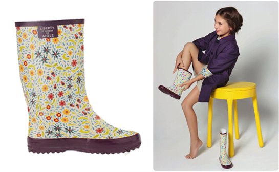 Bottes Liberty Aigle pour petites et grandes fans de Liberty