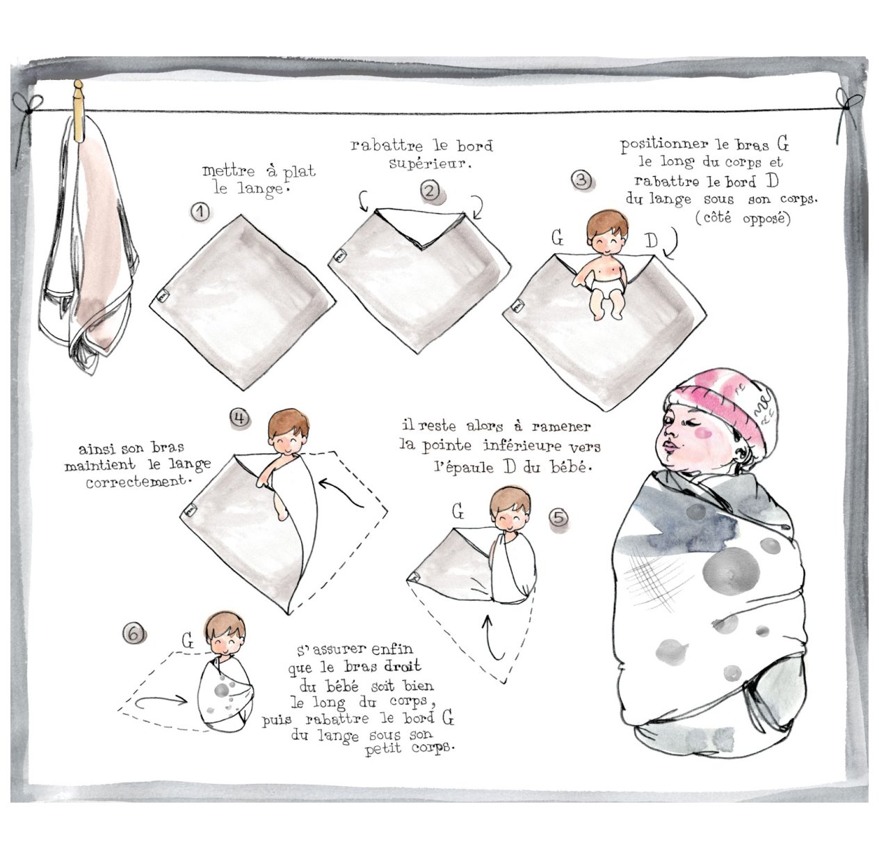Le Lange Blanc Lait La Langerie Pour Chambre Enfant Les Enfants Du Design