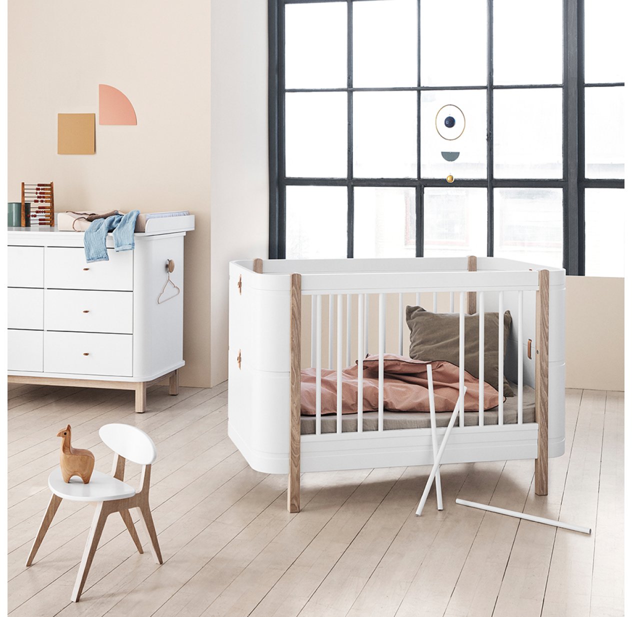 Matelas lit bébé Wood 70x140cm Oliver Furniture Blanc