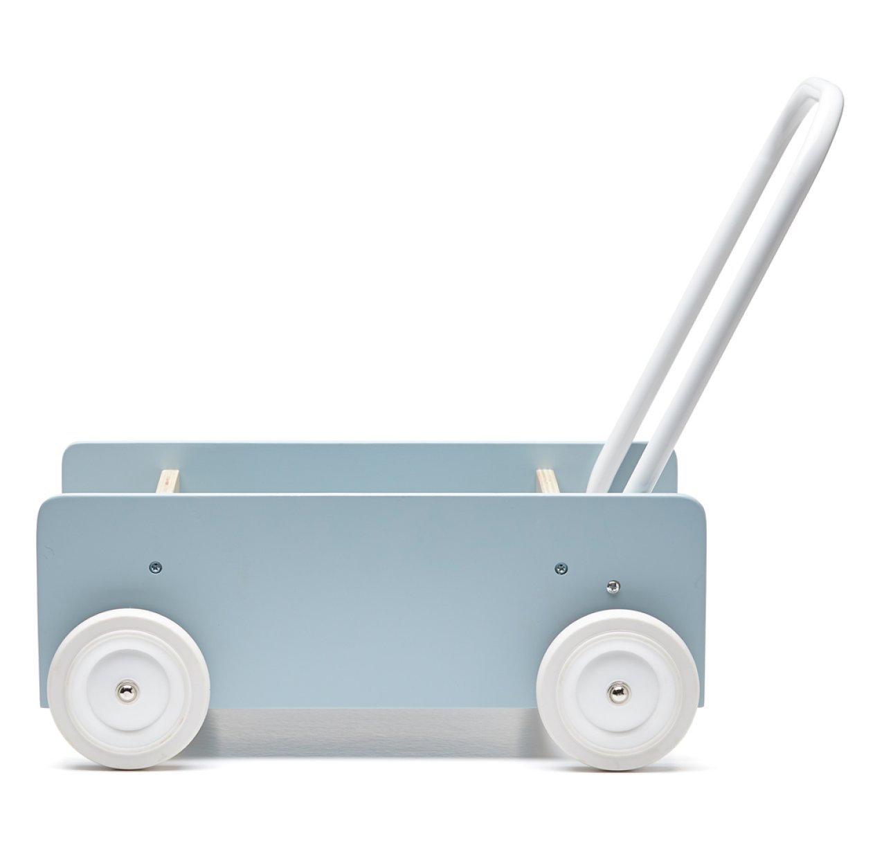 Chariot poussette en bois - Bleu gris Kid's Concept pour chambre enfant -  Les Enfants du Design
