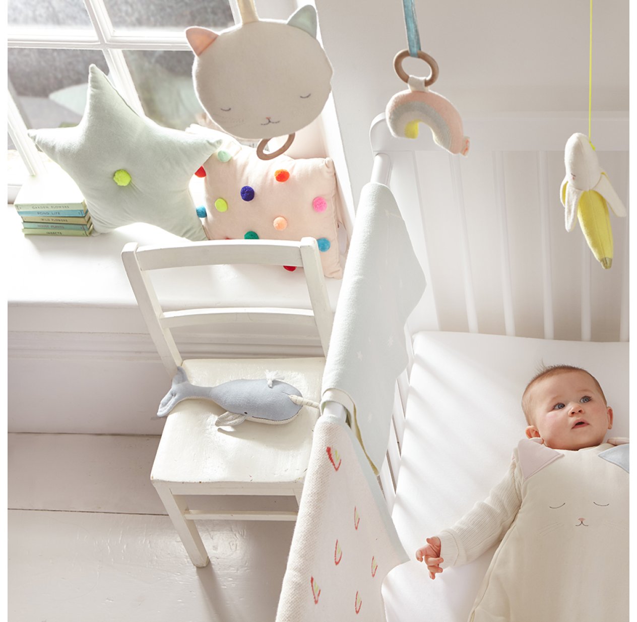 Mobile Musical Chat Chantant Ecru Meri Meri Pour Chambre Enfant Les Enfants Du Design