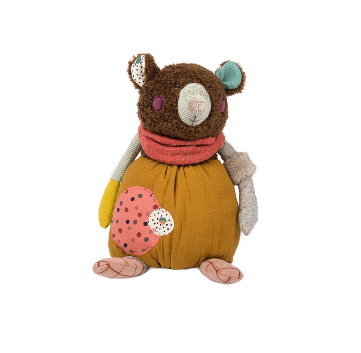 Doudou souris ours moulin Roty Les jolis trop beaux attache tétine