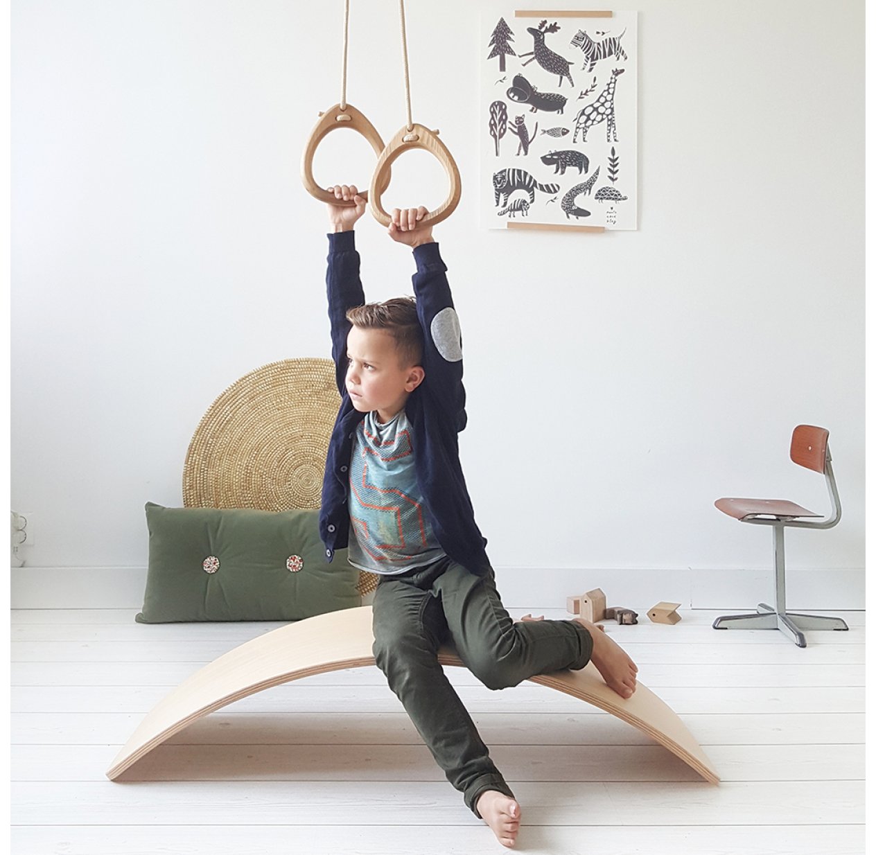 Anneaux de gymnastique - Beige Lillagunga pour chambre enfant - Les Enfants  du Design