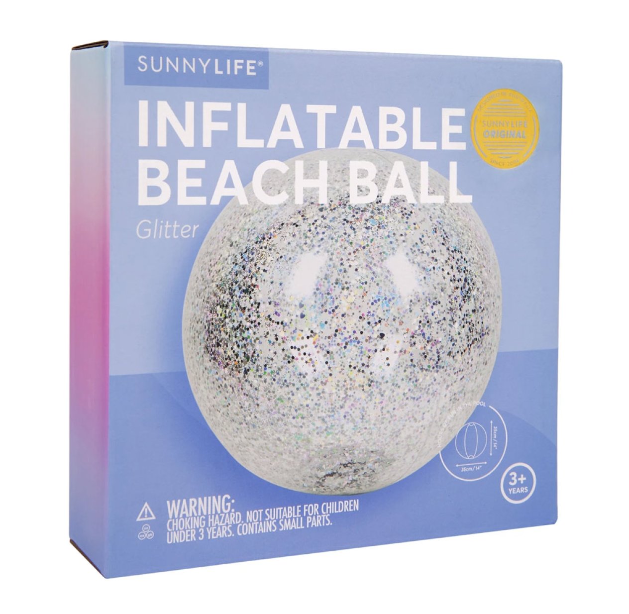 Ballon de Plage Gonflable Pailleté Sunnylife pour chambre enfant - Les  Enfants du Design