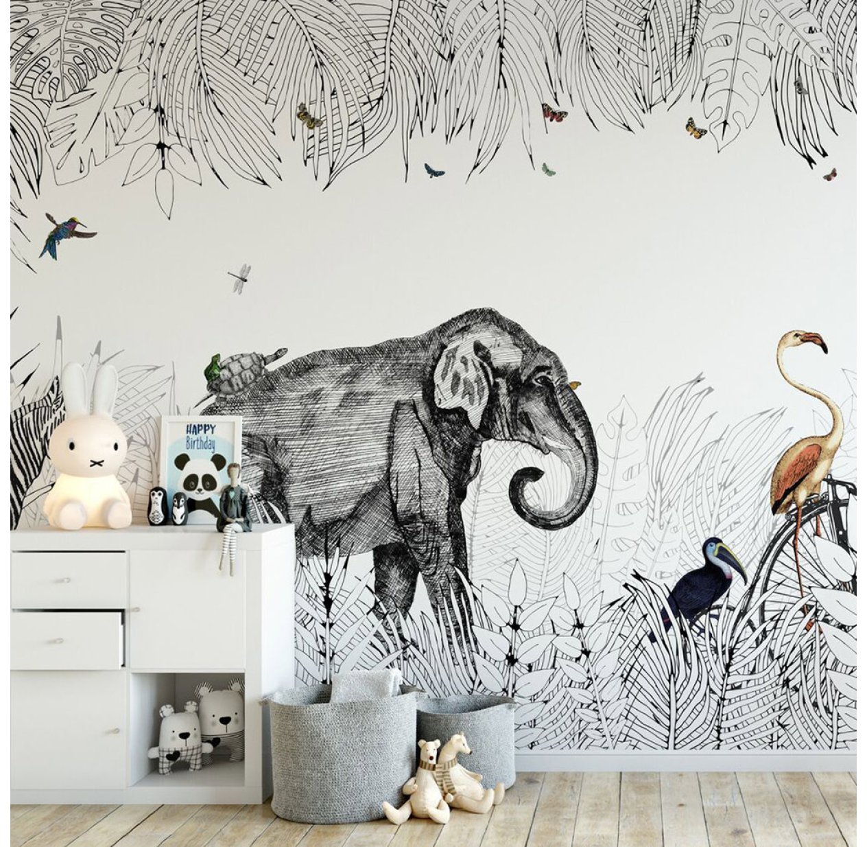 Papier Peint Metrozoo Les Dominotiers Pour Chambre Enfant Les Enfants Du Design