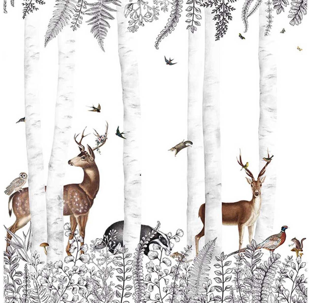 Papier Peint Woody Chestnut Les Dominotiers Pour Chambre Enfant Les Enfants Du Design