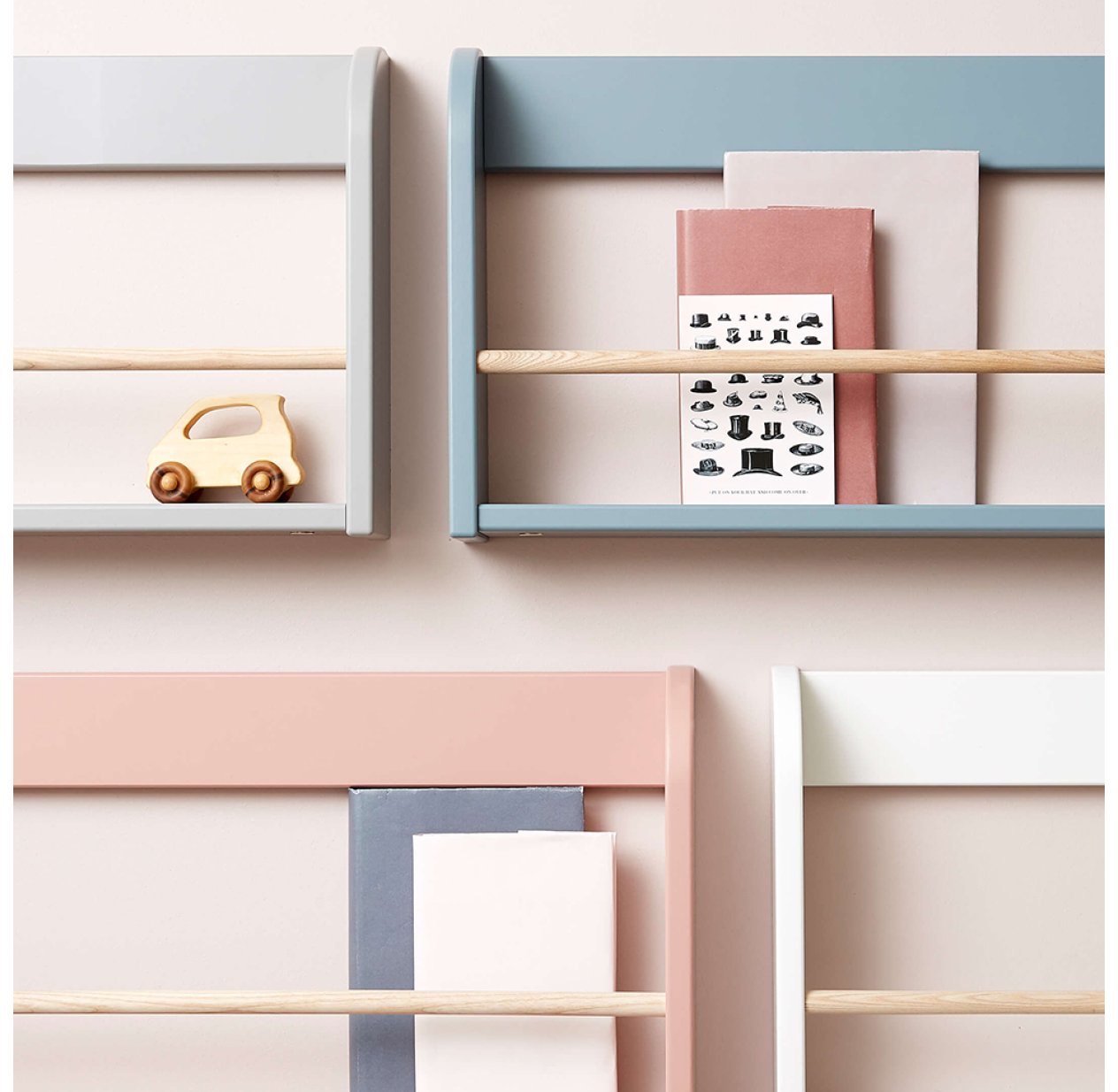 Etagere Murale A Livres Bleu Gris Flexa Play Pour Chambre Enfant Les Enfants Du Design