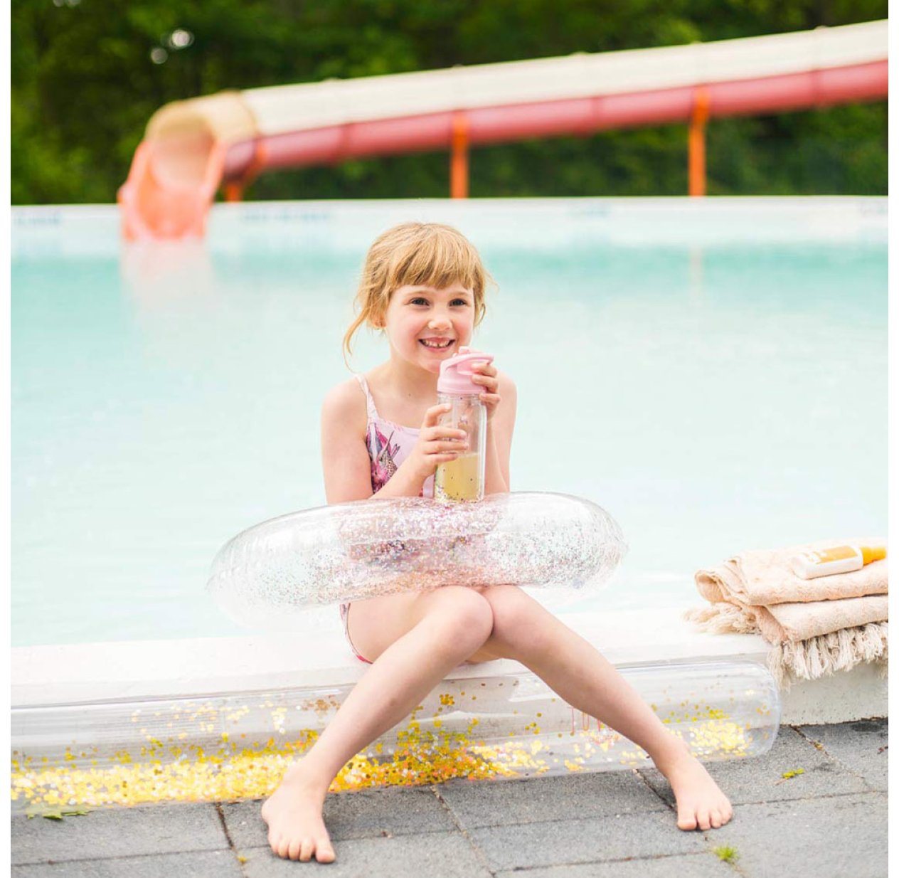 Nouilles Flotteuses En Forme De Frites - Rose - Piscine & Plage - 105 Cm - Lot De Frites Gonflables Pour Adulte Et Enfant