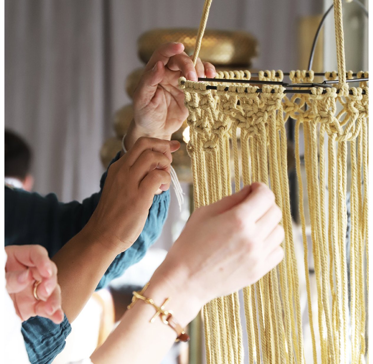 RQWZBCHX Kits De Suspension Murale En Macramé, 3 Motifs De Suspension Murale En Macramé Pour Débutants, Décoration D'intérieur Avec Cordon En Macramé De 200 Mètres, 3 Chevilles En Bois Et Livret