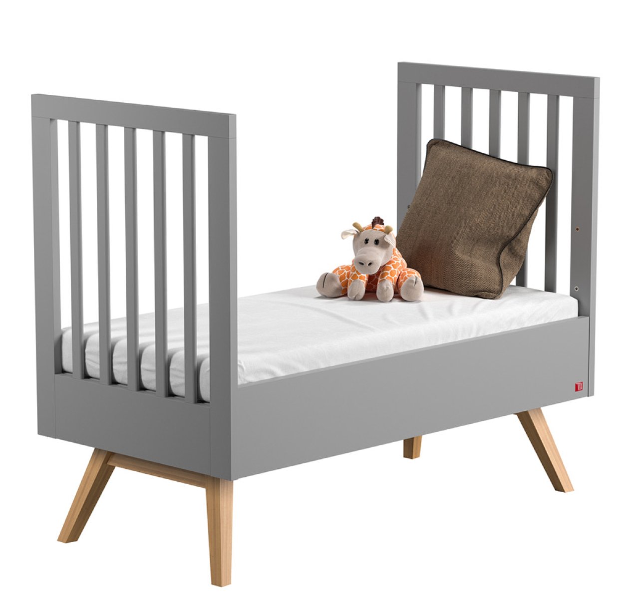 Lit Bebe Evolutif 70 X 140 Nature Gris Anthracite Vox Pour Chambre Enfant Les Enfants Du Design