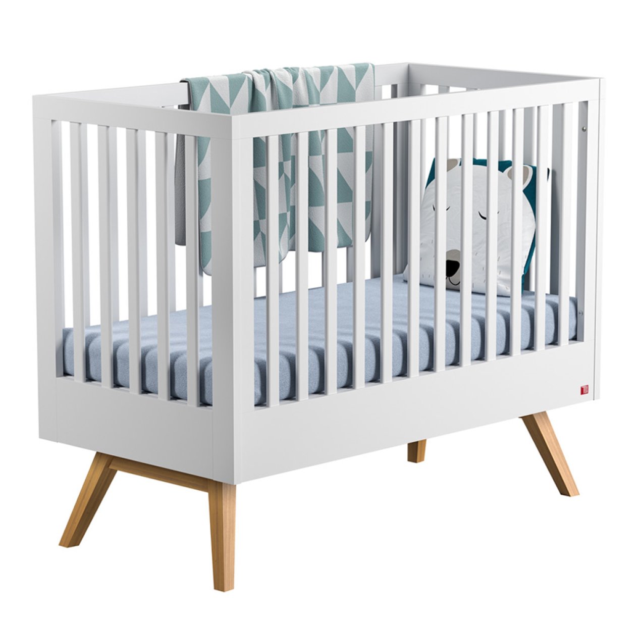 Lit Bebe Evolutif 70 X 140 Nature Blanc Vox Pour Chambre Enfant Les Enfants Du Design