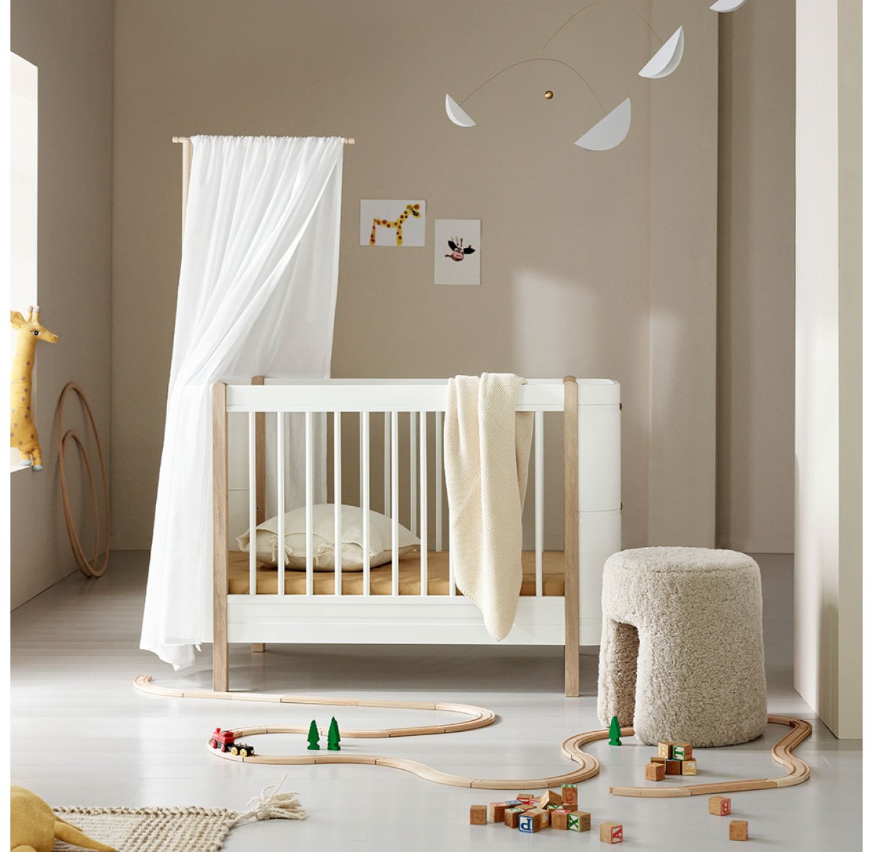 Lit bébé évolutif 5 en 1 Mini+ Wood - Oliver Furniture